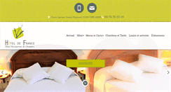 Desktop Screenshot of hotel-de-france-chalabre.com